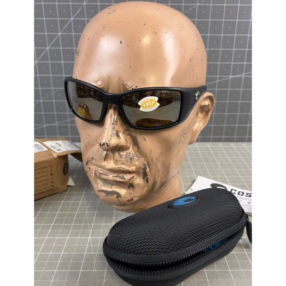 Costa Blackfin Matte Black Polarized Sunglasses 06S9014 W/ Case & Paperwork - Picture 1 of 8